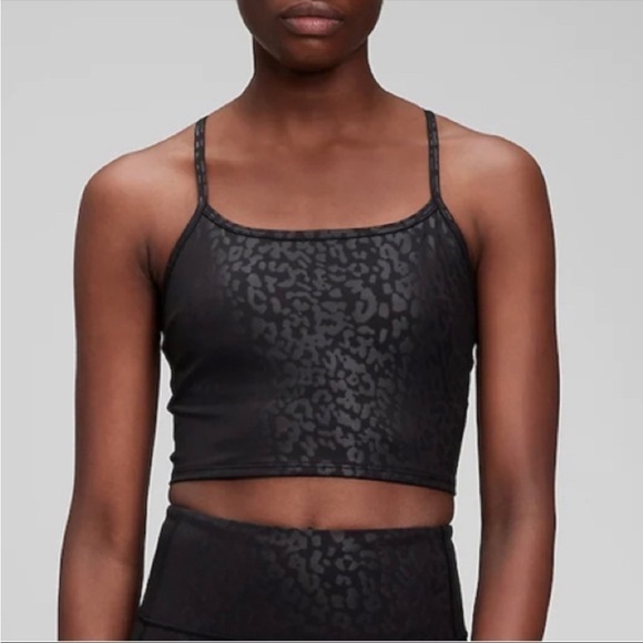 GAP Tops - GapFit Recycled Power Brami Black Leopard